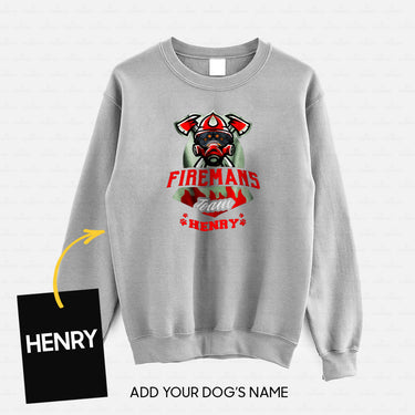 Personalized Dog Gift Idea - We Are Firemans Team For Dog Lovers - Standard Crew Neck Sweatshirt